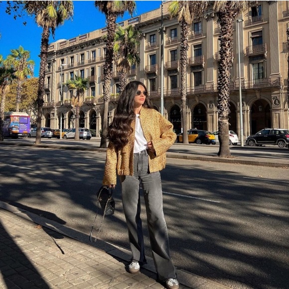 ZARA NEW COLLECTION GOLD SEQUIN JACKET BOMBER - Picture 10 of 16